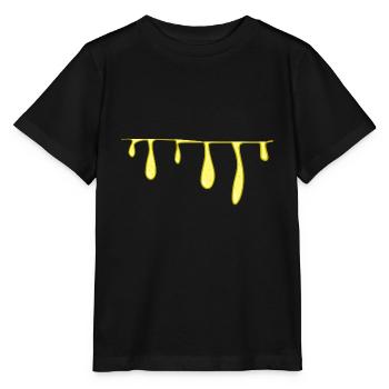 yellow slime line line slimy - Stanley/Stella MINI CREATOR Kids’ T-Shirt - black - Front - Mikhail (115cm)