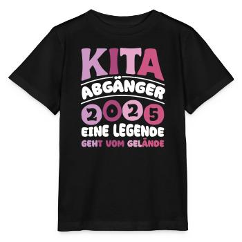 Diplômé de la garderie : 2025 Une légende quitte le site - T-shirt bio MINI CREATOR Stanley/Stella Enfant - noir - Devant - Mikhail (115cm)