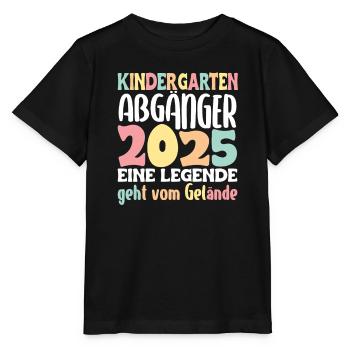 Farewell Children Kindergarten Graduates 2025 - Stanley/Stella MINI CREATOR Kids’ T-Shirt - black - Front - Mikhail (115cm)