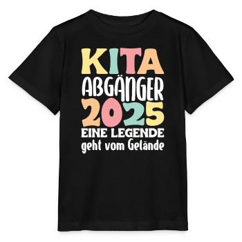 Kindergarten Farewell Hello School, I'm ready! - Stanley/Stella MINI CREATOR Kids’ T-Shirt - black - Front - Mikhail (115cm)