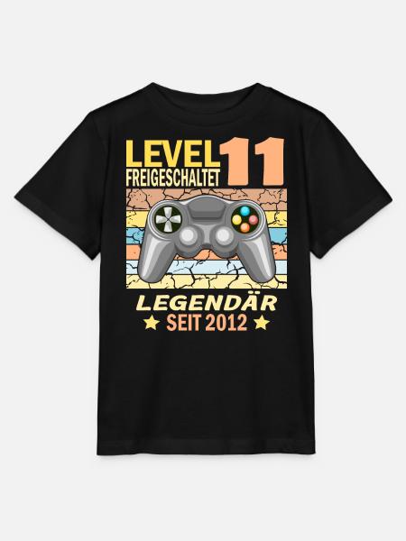 11. Geburtstag Gamer zocken Geburtstjahr 2012 - Stanley/Stella Kinder T-Shirt MINI CREATOR  - Schwarz