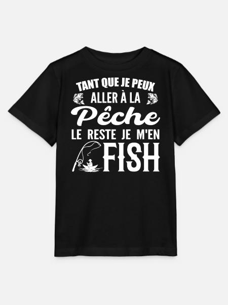 Wenn ich angeln gehen kann, fische ich den Rest - Stanley/Stella Kinder T-Shirt MINI CREATOR - Schwarz