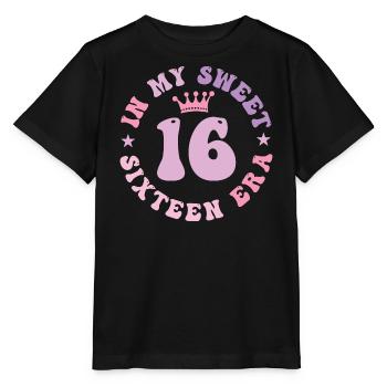 In My Sweet Sixteen Era 16th Birthday 16th - Stanley/Stella MINI CREATOR Kids’ T-Shirt - black - Front - Mikhail (115cm)