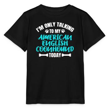 American English Coonhound Owner Owner - Stanley/Stella MINI CREATOR Kids’ T-Shirt - black - Front - Mikhail (115cm)