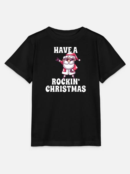 Rockiger Weihnachtsmann - Stanley/Stella Kinder T-Shirt MINI CREATOR - Schwarz