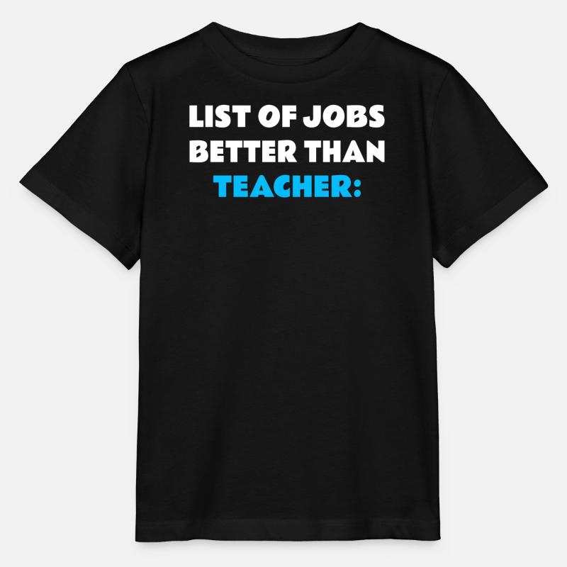 Profession d’enseignant - T-shirt bio MINI CREATOR Stanley/Stella Enfant - noir