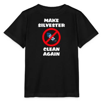 Anti feux d’artifice contre les pétards - T-shirt bio MINI CREATOR Stanley/Stella Enfant - noir - Devant - Mikhail (115cm)