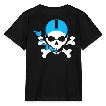 Swimming Skull - Stanley/Stella MINI CREATOR Kids’ T-Shirt - black - Front - Mikhail (115cm)