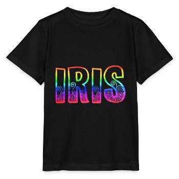 iris rs regenbogen - Stanley/Stella Kinder T-Shirt MINI CREATOR  - Schwarz - Vorne - Mikhail (115cm)