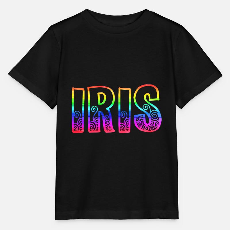 iris rs regenbogen - Stanley/Stella Kinder T-Shirt MINI CREATOR - Schwarz