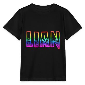 lian rs arc-en-ciel - T-shirt bio MINI CREATOR Stanley/Stella Enfant - noir - Devant - Mikhail (115cm)