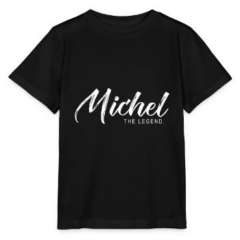 Michel die Legende Geschenk T-Shirt Michel - Stanley/Stella Kinder T-Shirt MINI CREATOR  - Schwarz - Vorne - Mikhail (115cm)
