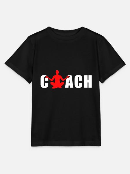 Yoga-Coach - Stanley/Stella Kinder T-Shirt MINI CREATOR - Schwarz