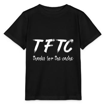 TFTC Geocaching Cache Shirt Gift - Stanley/Stella MINI CREATOR Kids’ T-Shirt - black - Front - Mikhail (115cm)