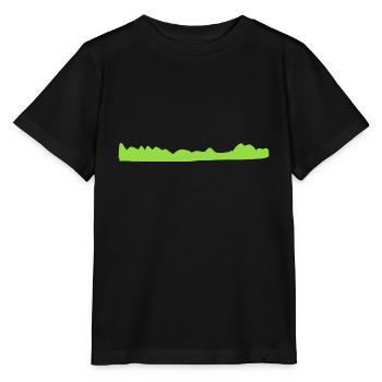 grass linie symbol form - Stanley/Stella Kinder T-Shirt MINI CREATOR  - Schwarz - Vorne - Mikhail (115cm)