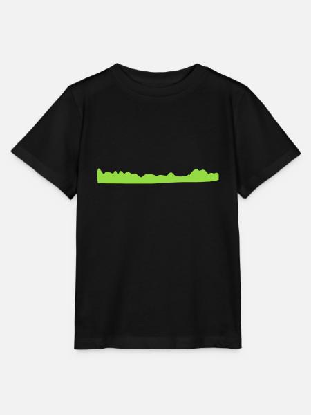 grass linie symbol form - Stanley/Stella Kinder T-Shirt MINI CREATOR - Schwarz