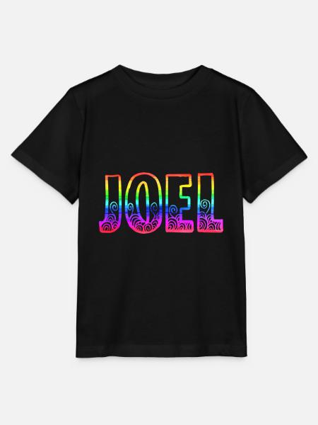 joel rs arco iris - Camiseta para niños MINI CREATOR de Stanley/Stella - negro