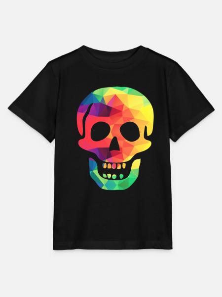 Bunter Totenkopf - Stanley/Stella Kinder T-Shirt MINI CREATOR - Schwarz