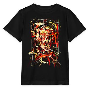 Flammender Teufel - Stanley/Stella Kinder T-Shirt MINI CREATOR  - Schwarz - Vorne - Mikhail (115cm)