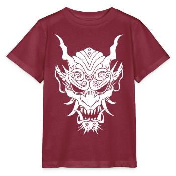 white gothic demon - Stanley/Stella MINI CREATOR Kids’ T-Shirt - burgundy - Front - Kain (125cm)