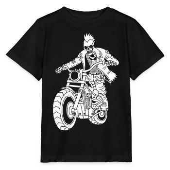 Der weiße Biker aus der Hölle - Stanley/Stella Kinder T-Shirt MINI CREATOR  - Schwarz - Vorne - Mikhail (115cm)