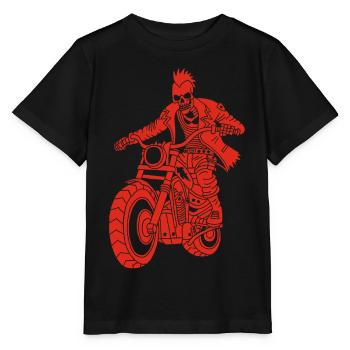 Der rote Biker aus der Hölle - Stanley/Stella Kinder T-Shirt MINI CREATOR  - Schwarz - Vorne - Mikhail (115cm)