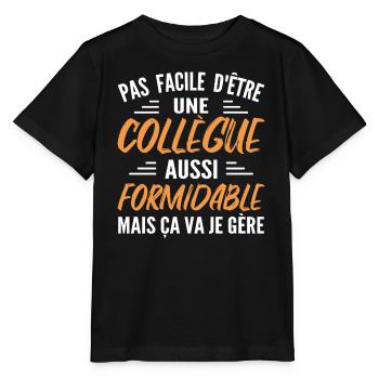 Great colleague | Humor Woman Colleague - Stanley/Stella MINI CREATOR Kids’ T-Shirt - black - Front - Mikhail (115cm)