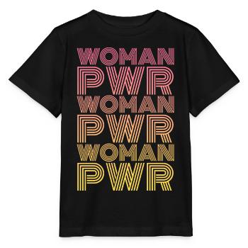 Woman Power - Stanley/Stella MINI CREATOR Kids’ T-Shirt - black - Front - Mikhail (115cm)