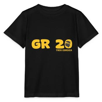 GR 20 trek corse gr 20 trekking randonnée - Stanley/Stella MINI CREATOR Kids’ T-Shirt - black - Front - Mikhail (115cm)