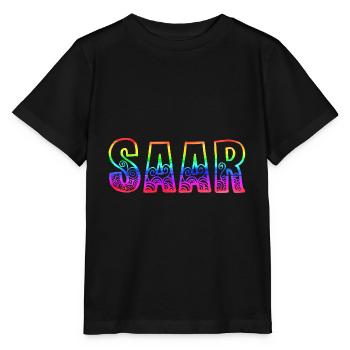 saar rs regenbogen - Stanley/Stella Kinder T-Shirt MINI CREATOR  - Schwarz - Vorne - Mikhail (115cm)