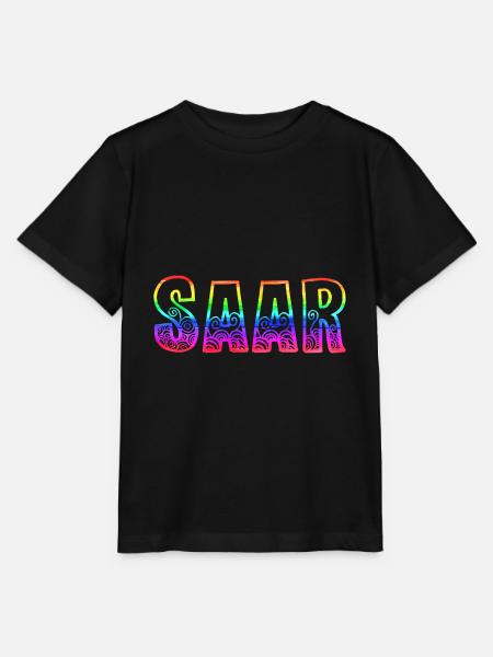 saar rs regenbogen - Stanley/Stella Kinder T-Shirt MINI CREATOR - Schwarz
