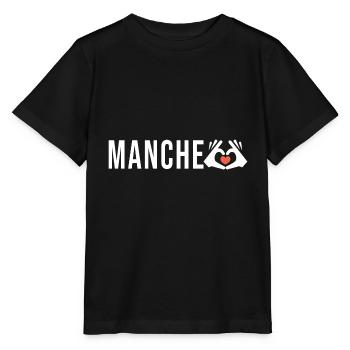 Manche j aime la Manche cadeau humour homme femme - T-shirt bio MINI CREATOR Stanley/Stella Enfant - noir - Devant - Mikhail (115cm)