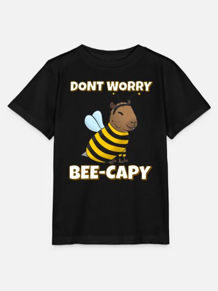 Capybara Bienen Kostüm - Stanley/Stella Kinder T-Shirt MINI CREATOR - Schwarz