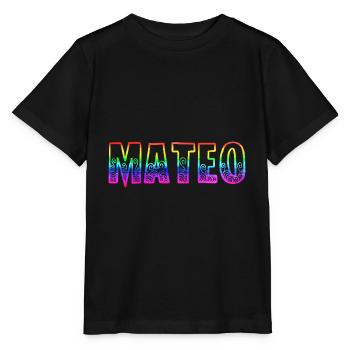 mateo rs regenbogen - Stanley/Stella Kinder T-Shirt MINI CREATOR  - Schwarz - Vorne - Mikhail (115cm)