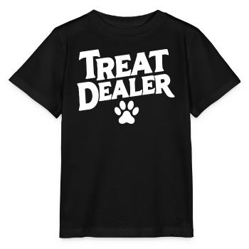 Dog Treat Funny - Stanley/Stella MINI CREATOR Kids’ T-Shirt - black - Front - Mikhail (115cm)