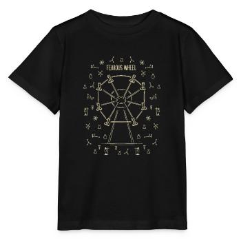 La grande roue de la chimie ! - Cadeau - T-shirt bio MINI CREATOR Stanley/Stella Enfant - noir - Devant - Mikhail (115cm)