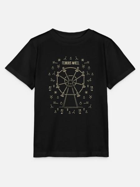 Das Chemie - Riesenrad! - Geschenk - Stanley/Stella Kinder T-Shirt MINI CREATOR - Schwarz