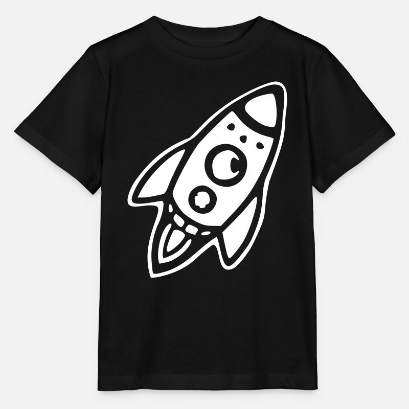 rakete - Stanley/Stella Kinder T-Shirt MINI CREATOR  - Schwarz