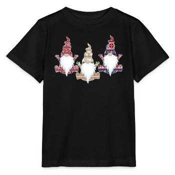 Ugly Christmas Sweater Gnome - Stanley/Stella MINI CREATOR Kids’ T-Shirt - black - Front - Mikhail (115cm)