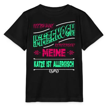witzig spruch seekatze bday perserkatze lustig - Stanley/Stella Kinder T-Shirt MINI CREATOR  - Schwarz - Vorne - Mikhail (115cm)