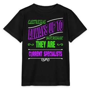 birthday present idea retired socket statement - Stanley/Stella MINI CREATOR Kids’ T-Shirt - black - Front - Mikhail (115cm)