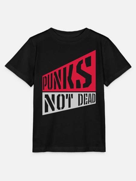 punks not dead Zitat - Stanley/Stella Kinder T-Shirt MINI CREATOR - Schwarz