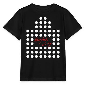 NY NEW YORK CITY USA GRATTE CIEL EN POINTS - T-shirt bio MINI CREATOR Stanley/Stella Enfant - noir - Devant - Mikhail (115cm)