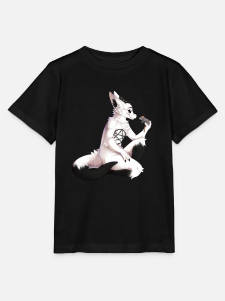 Akuma mit Maus - Stanley/Stella Kinder T-Shirt MINI CREATOR  - Schwarz