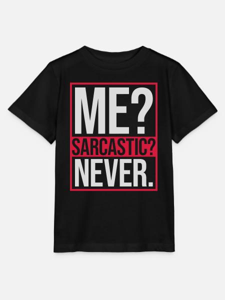 moi sarcastique ne cite jamais - T-shirt bio MINI CREATOR Stanley/Stella Enfant - noir