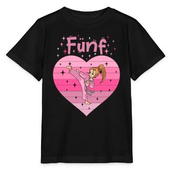 5. Geburtstag Tochter Mädchen Kampfsport Judo - Stanley/Stella Kinder T-Shirt MINI CREATOR  - Schwarz - Vorne - Mikhail (115cm)