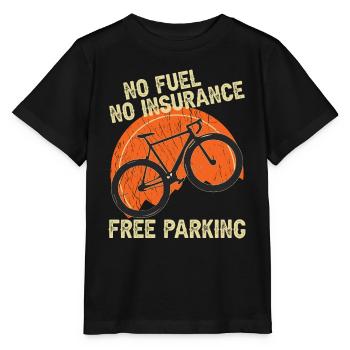 Bike - free parking - Stanley/Stella MINI CREATOR Kids’ T-Shirt - black - Front - Mikhail (115cm)