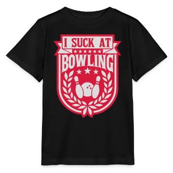 Je suis nul au bowling - T-shirt bio MINI CREATOR Stanley/Stella Enfant - noir - Devant - Mikhail (115cm)