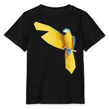 Blue Ara Low Poly - Stanley/Stella MINI CREATOR Kids’ T-Shirt - black - Front - Mikhail (115cm)