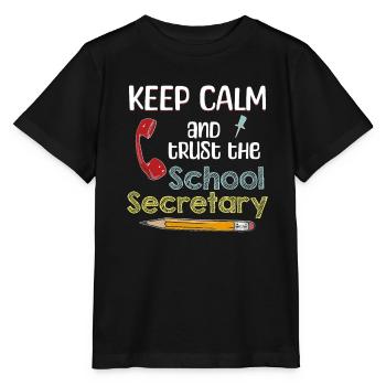 Cadeau de reconnaissance du secrétariat de l’école - T-shirt bio MINI CREATOR Stanley/Stella Enfant - noir - Devant - Mikhail (115cm)
